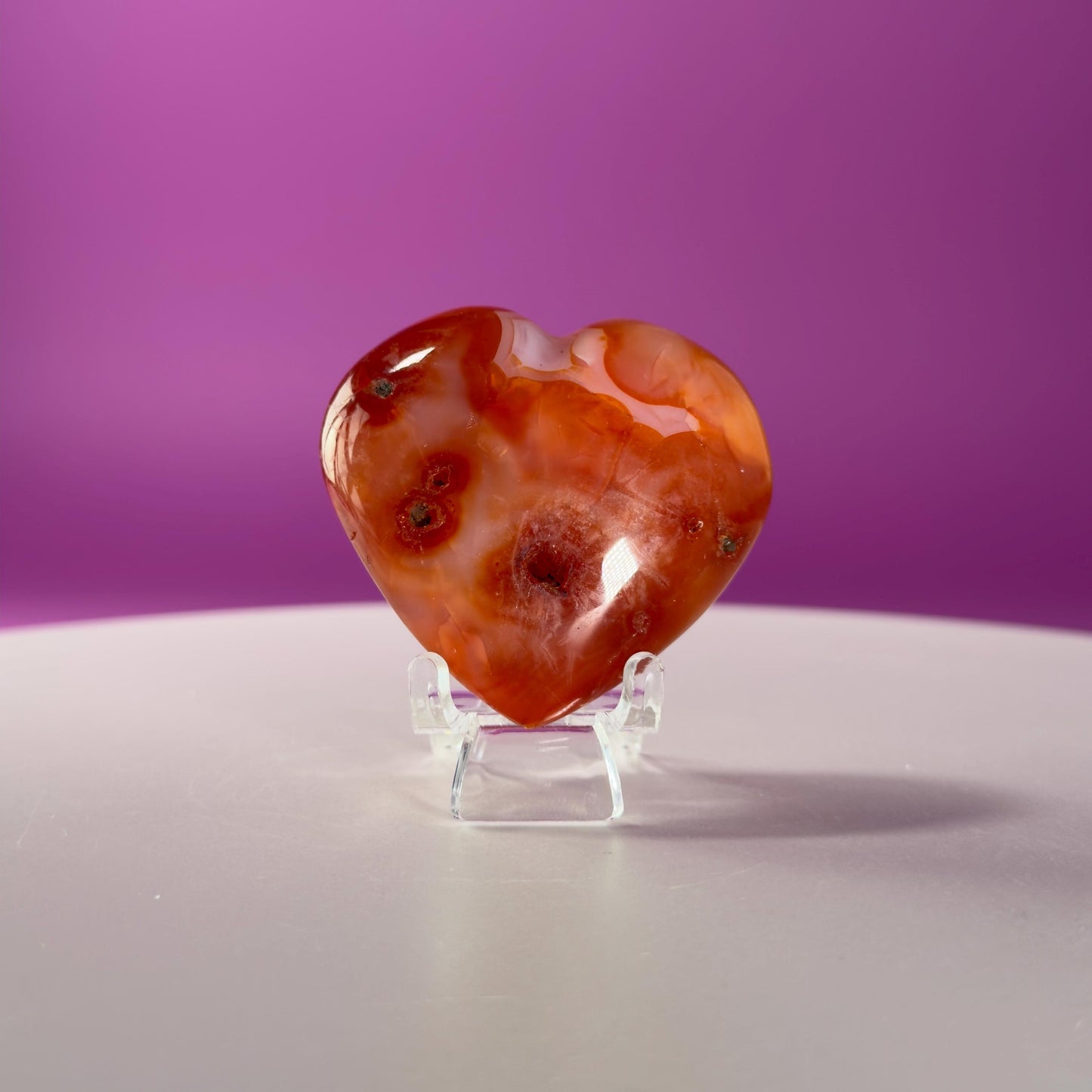 Carnelian Heart Carving, Choice of Stone