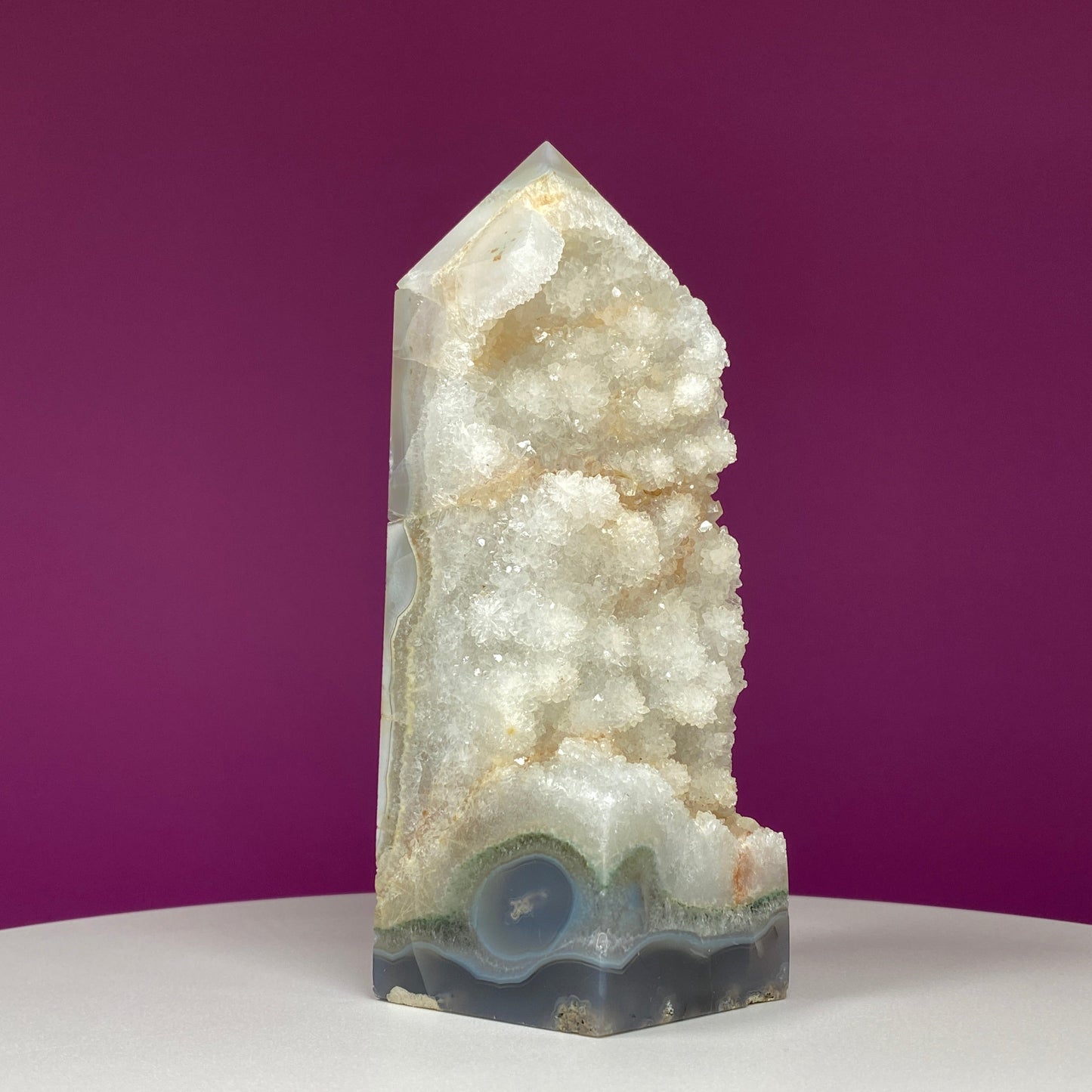 Agate Druzy Tower
