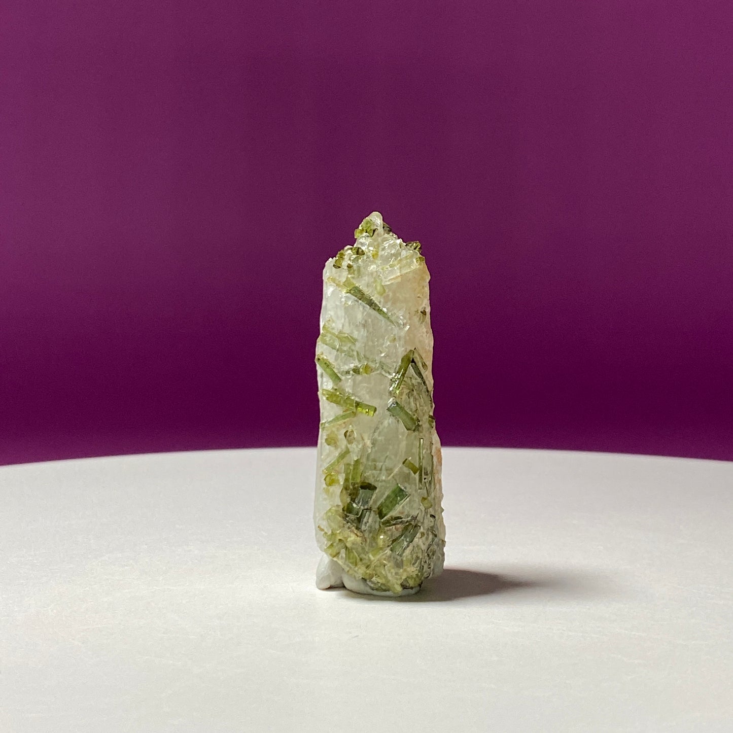 Green Tourmaline & Himalayan Quartz, Tulga Mine, Gilgit-Baltistan, Pakistan