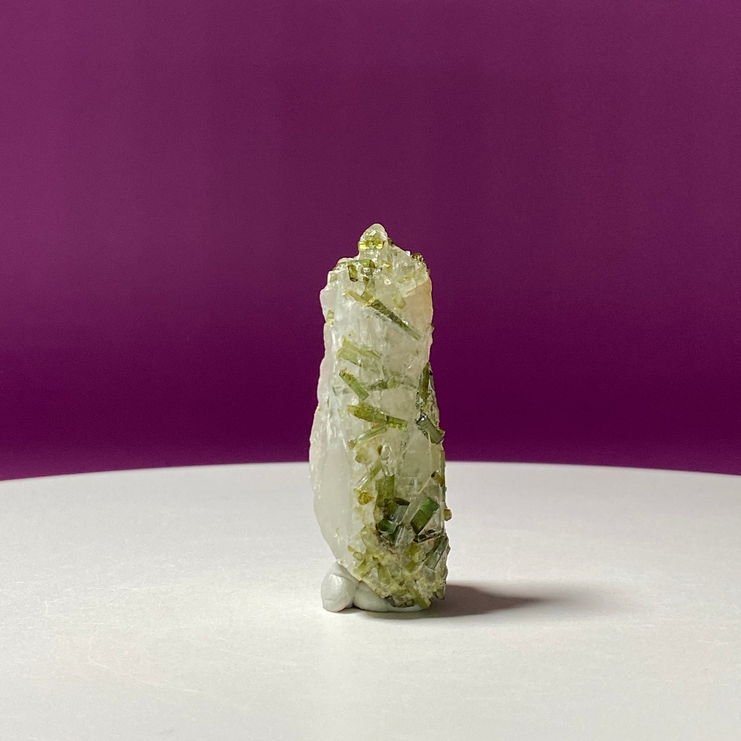 Green Tourmaline & Himalayan Quartz, Tulga Mine, Gilgit-Baltistan, Pakistan