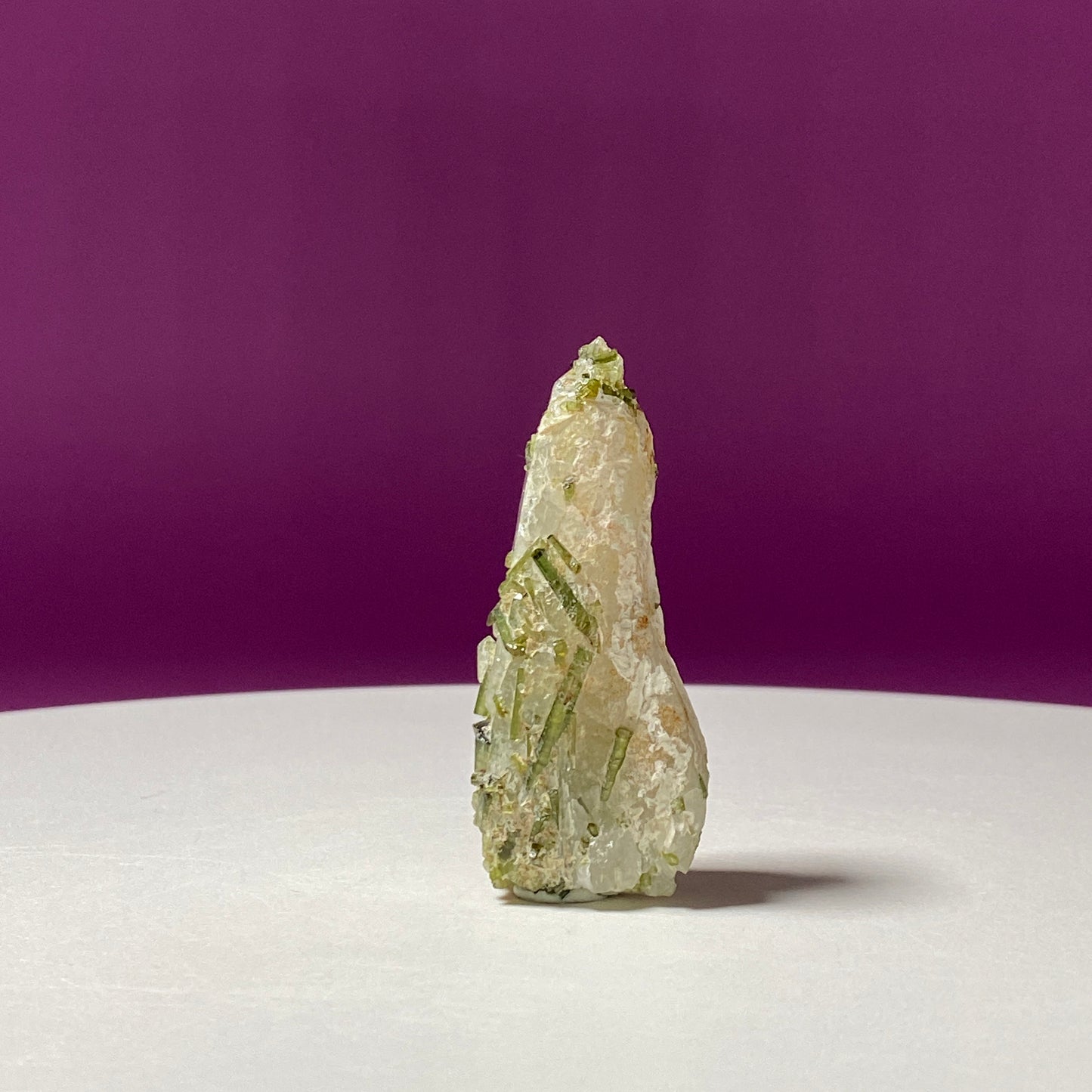 Green Tourmaline & Himalayan Quartz, Tulga Mine, Gilgit-Baltistan, Pakistan