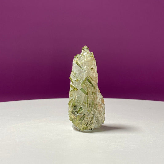 Green Tourmaline & Himalayan Quartz, Tulga Mine, Gilgit-Baltistan, Pakistan