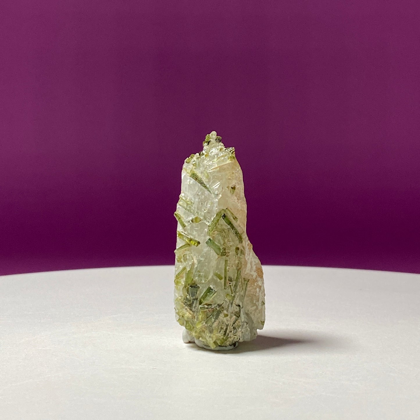 Green Tourmaline & Himalayan Quartz, Tulga Mine, Gilgit-Baltistan, Pakistan