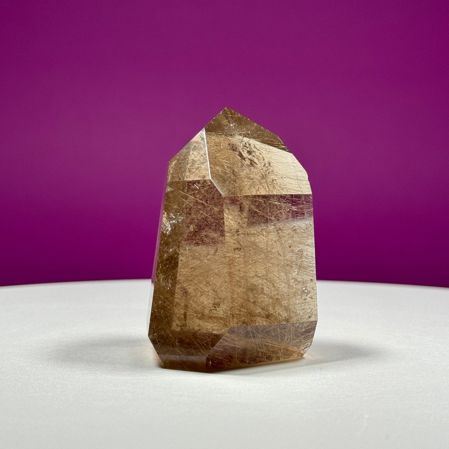 Gold Rutile Quartz Point (Brazil)