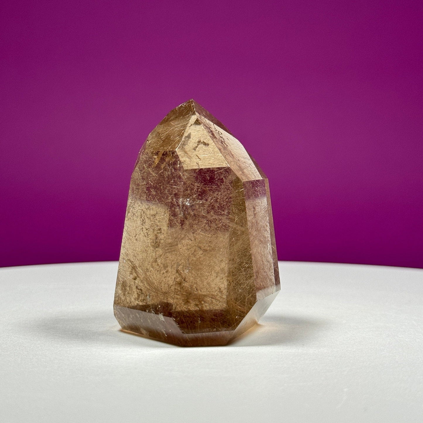 Gold Rutile Quartz Point (Brazil)