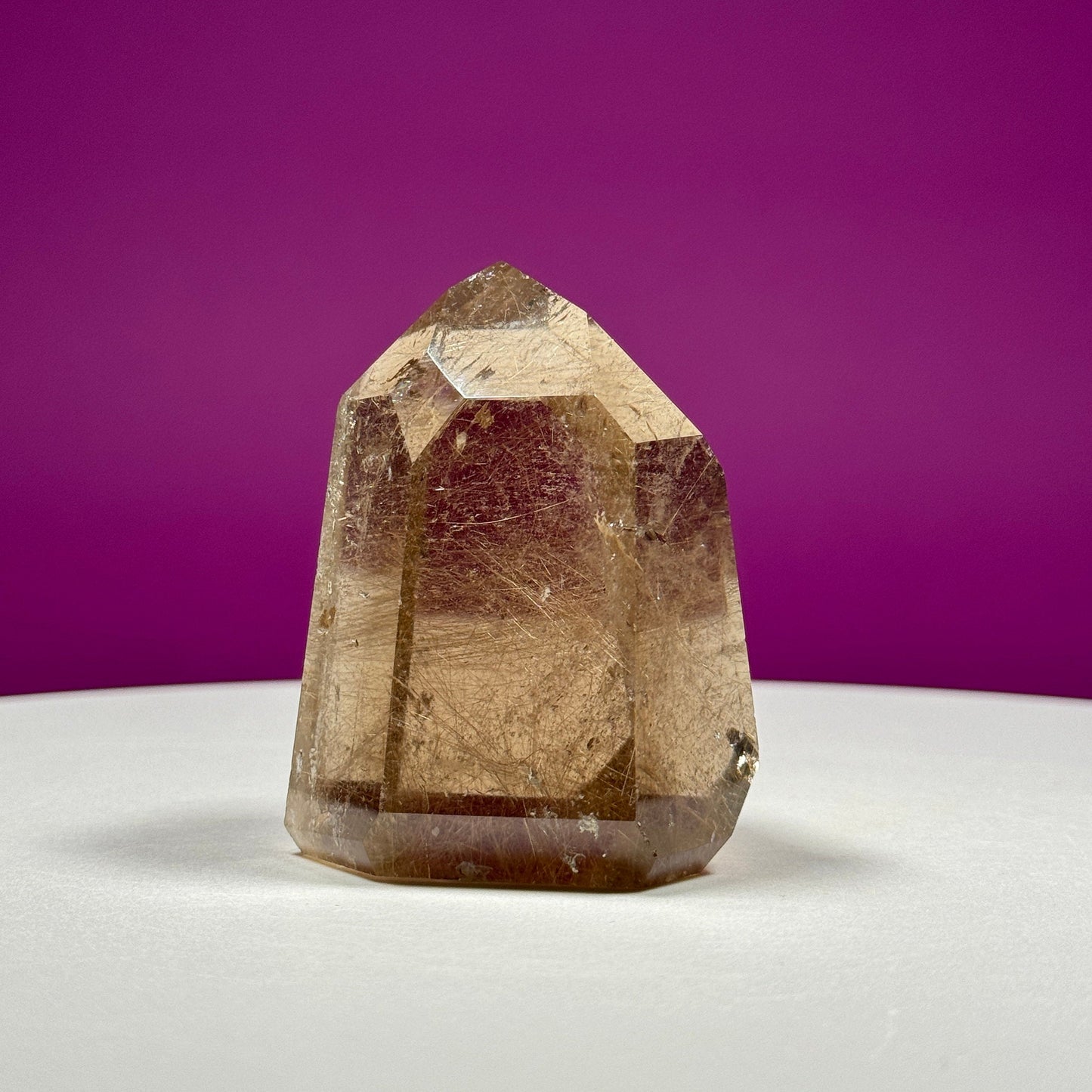 Gold Rutile Quartz Point (Brazil)