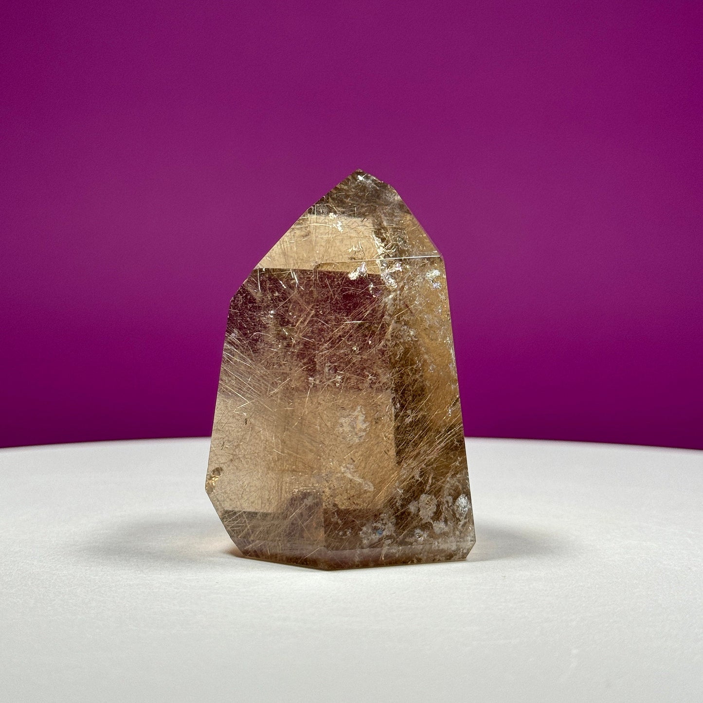 Gold Rutile Quartz Point (Brazil)