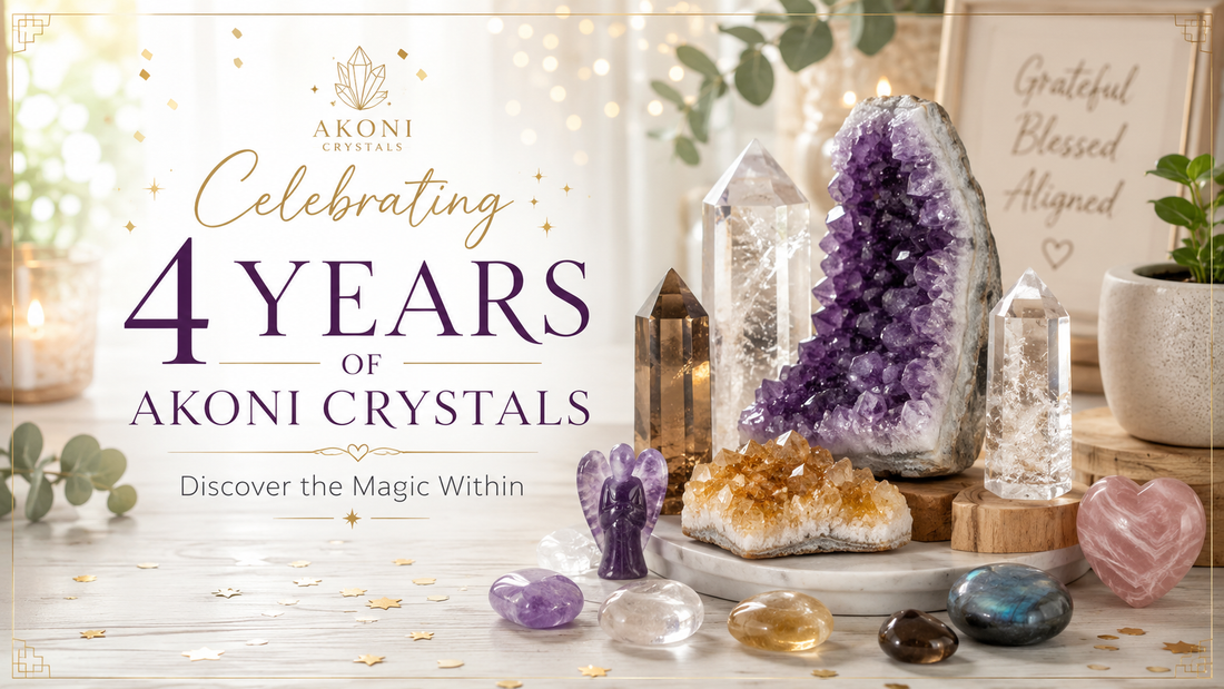 Celebrating 4 Years of Akoni Crystals