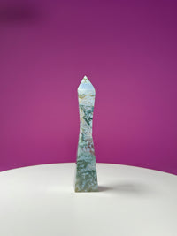Moss Agate Tower, 152 g