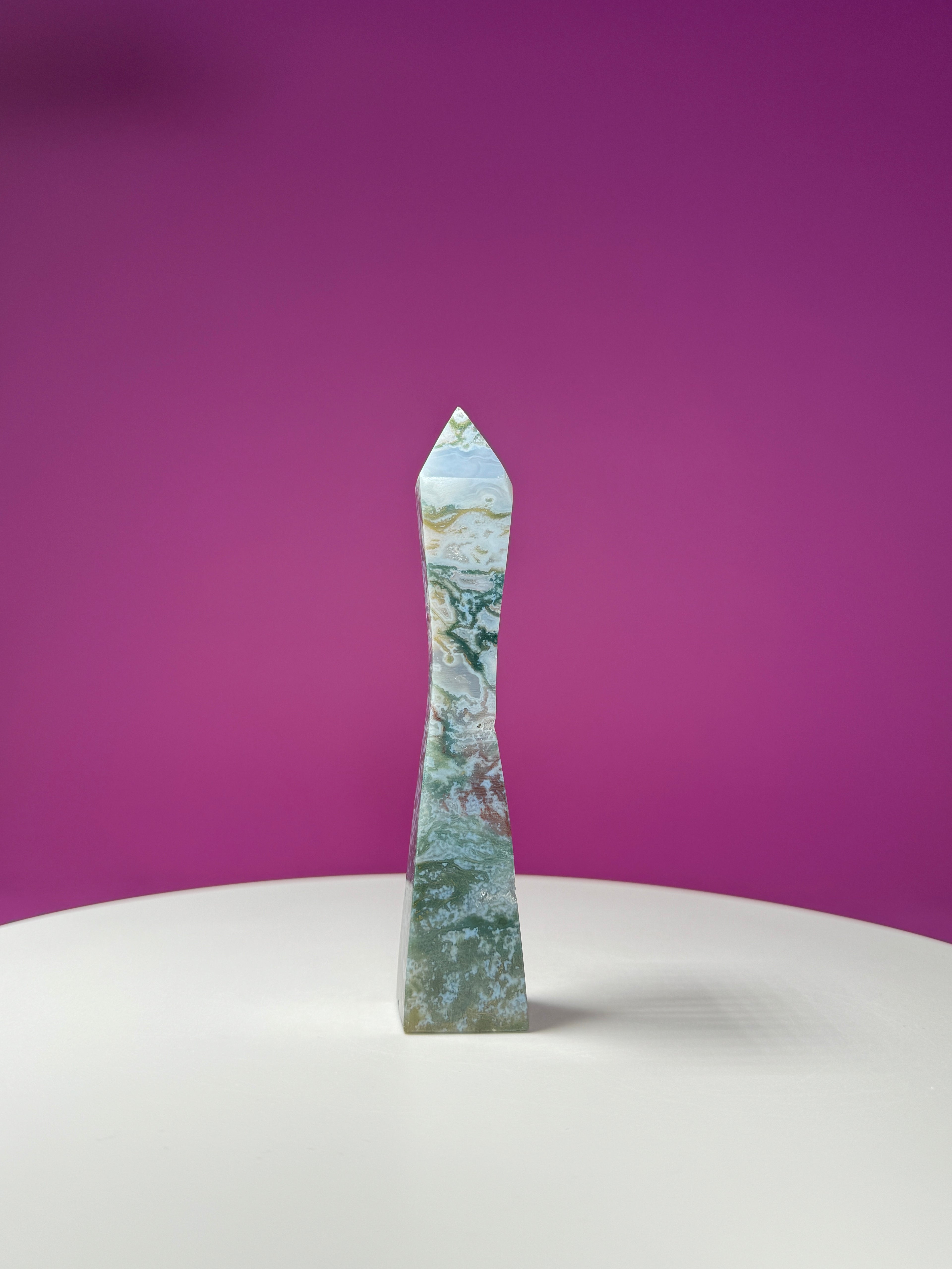 Moss Agate Tower, 152 g