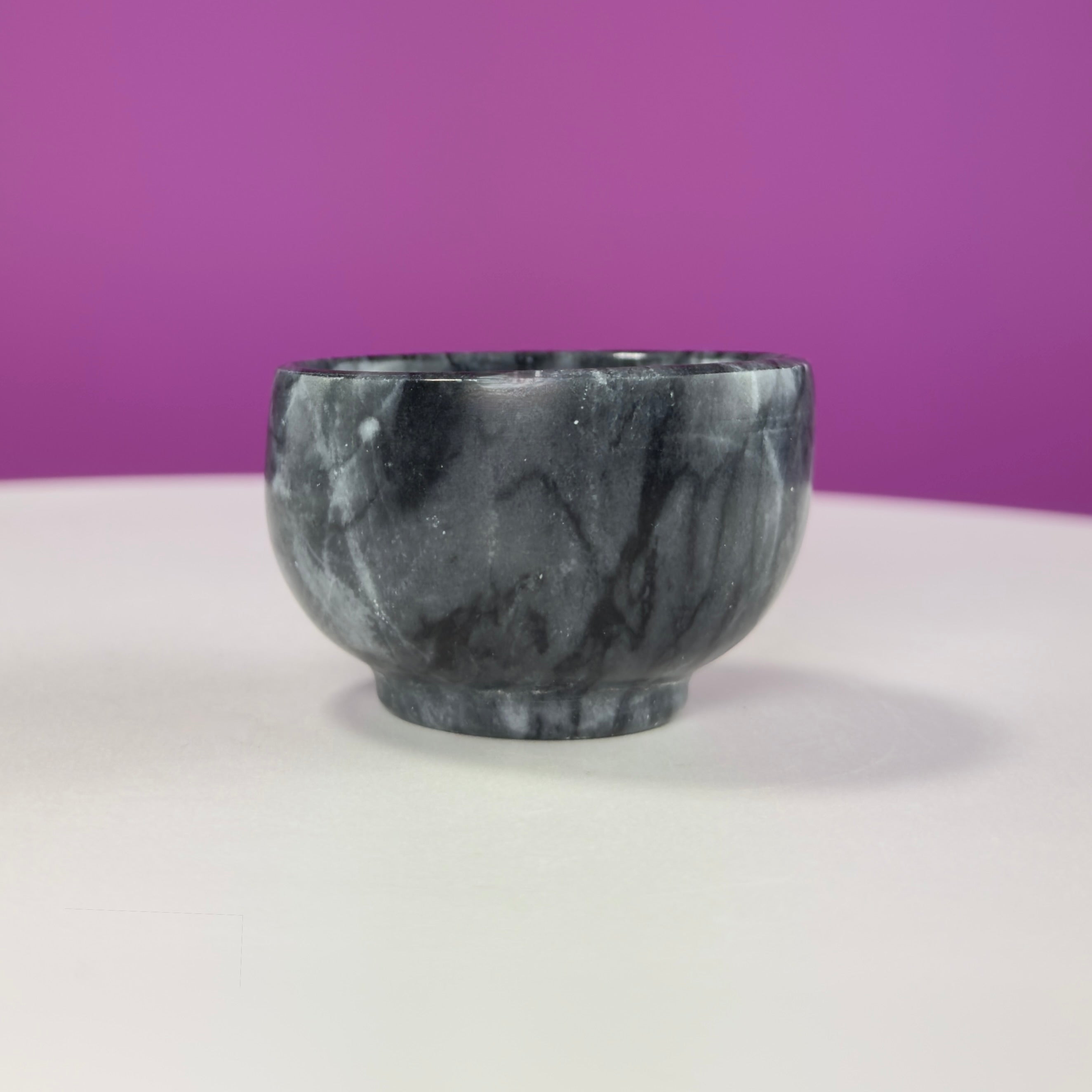 Black Zebra Stone Mini Offering Bowl for Crystals & Jewelry