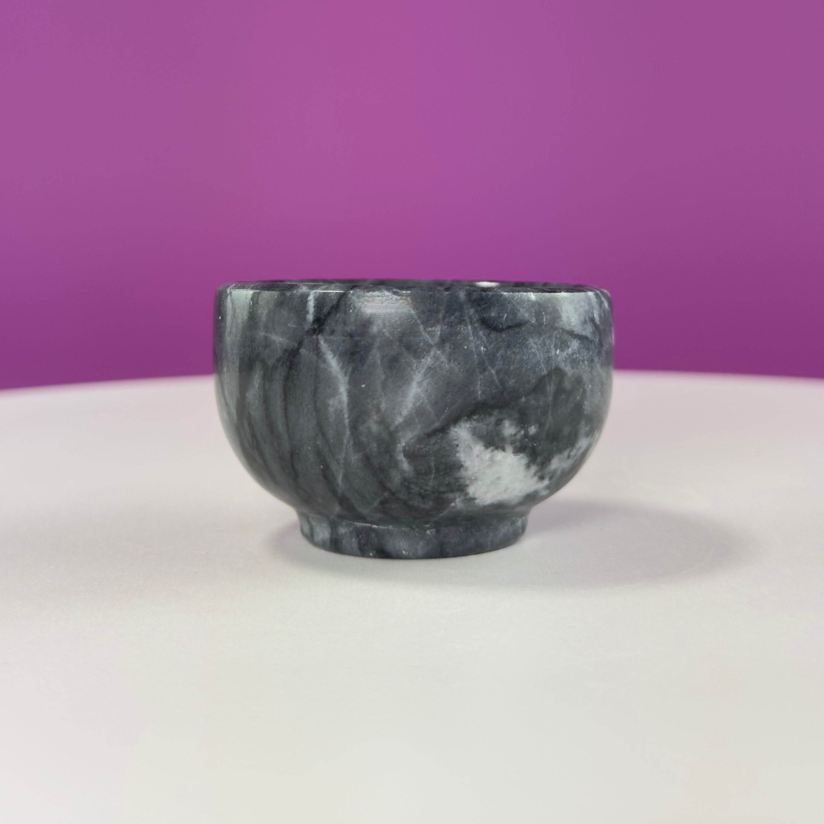 Black Zebra Stone Mini Offering Bowl for Crystals & Jewelry