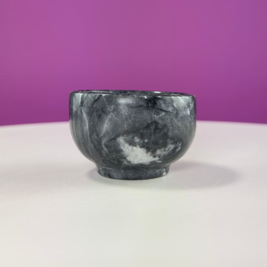 Black Zebra Stone Mini Offering Bowl for Crystals & Jewelry