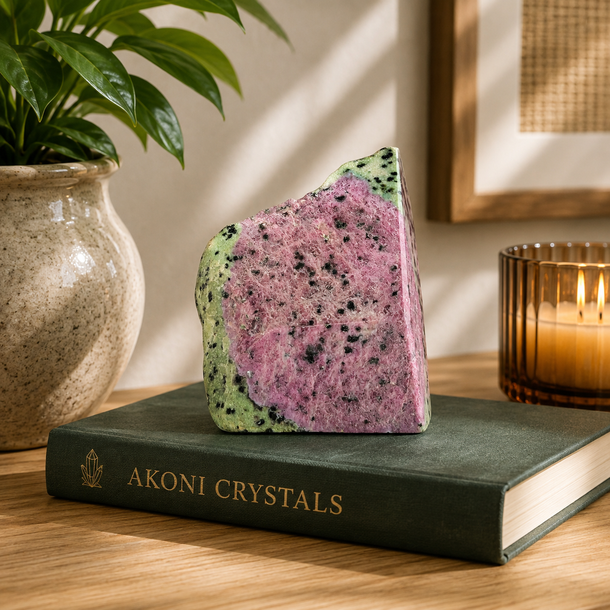 Ruby Zoisite UV Reactive Display Specimen