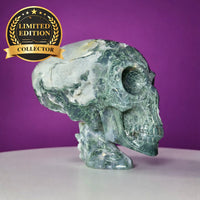 Moss Agate Alien Skull – 1313g Limited Edition Collector Statement Piece