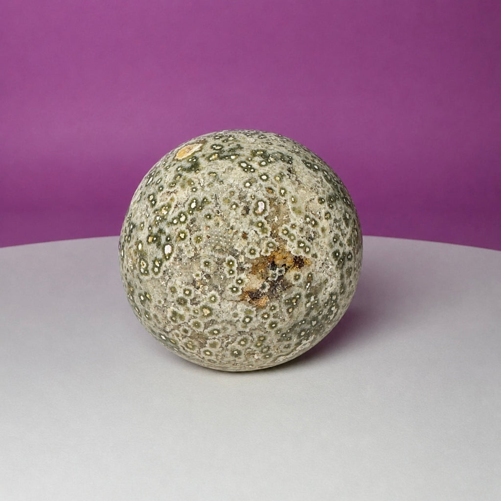 7th Vein Ocean Jasper Mushroom Carving | Madagascar