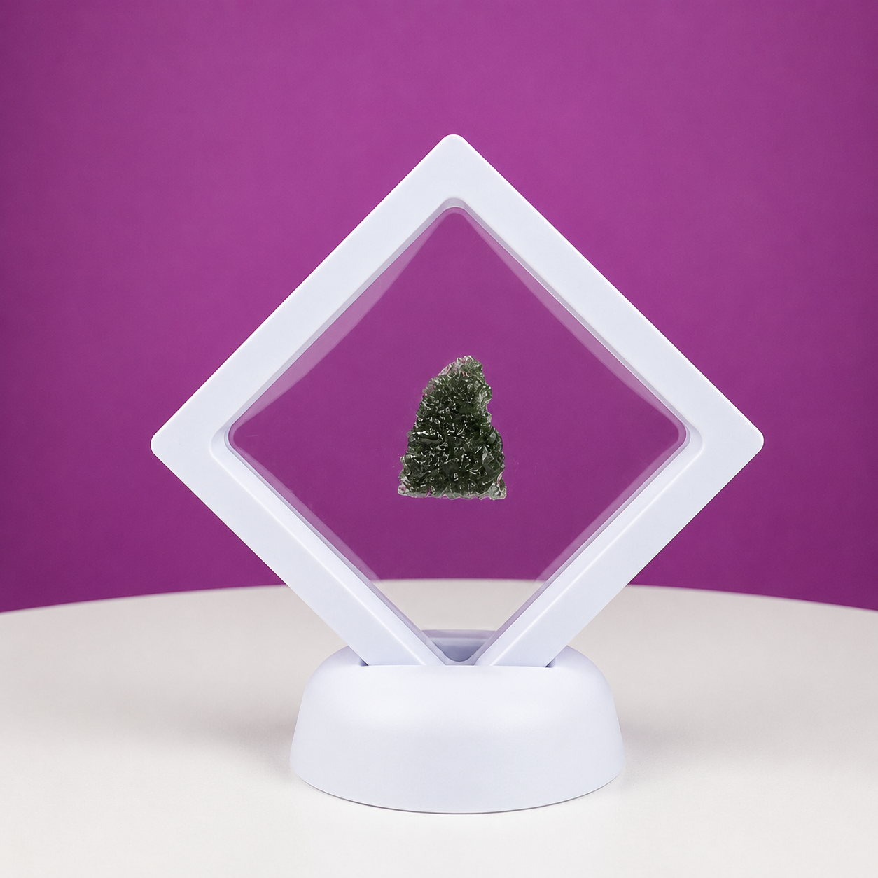 Moldavite Specimen (Chlum, Czech Republic) (Includes Display Box)