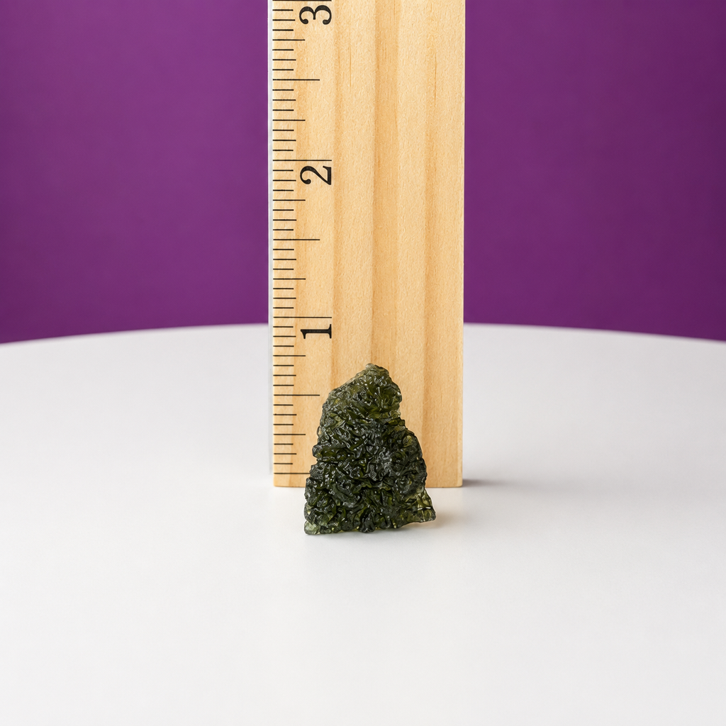 Moldavite Specimen (Chlum, Czech Republic) (Includes Display Box)
