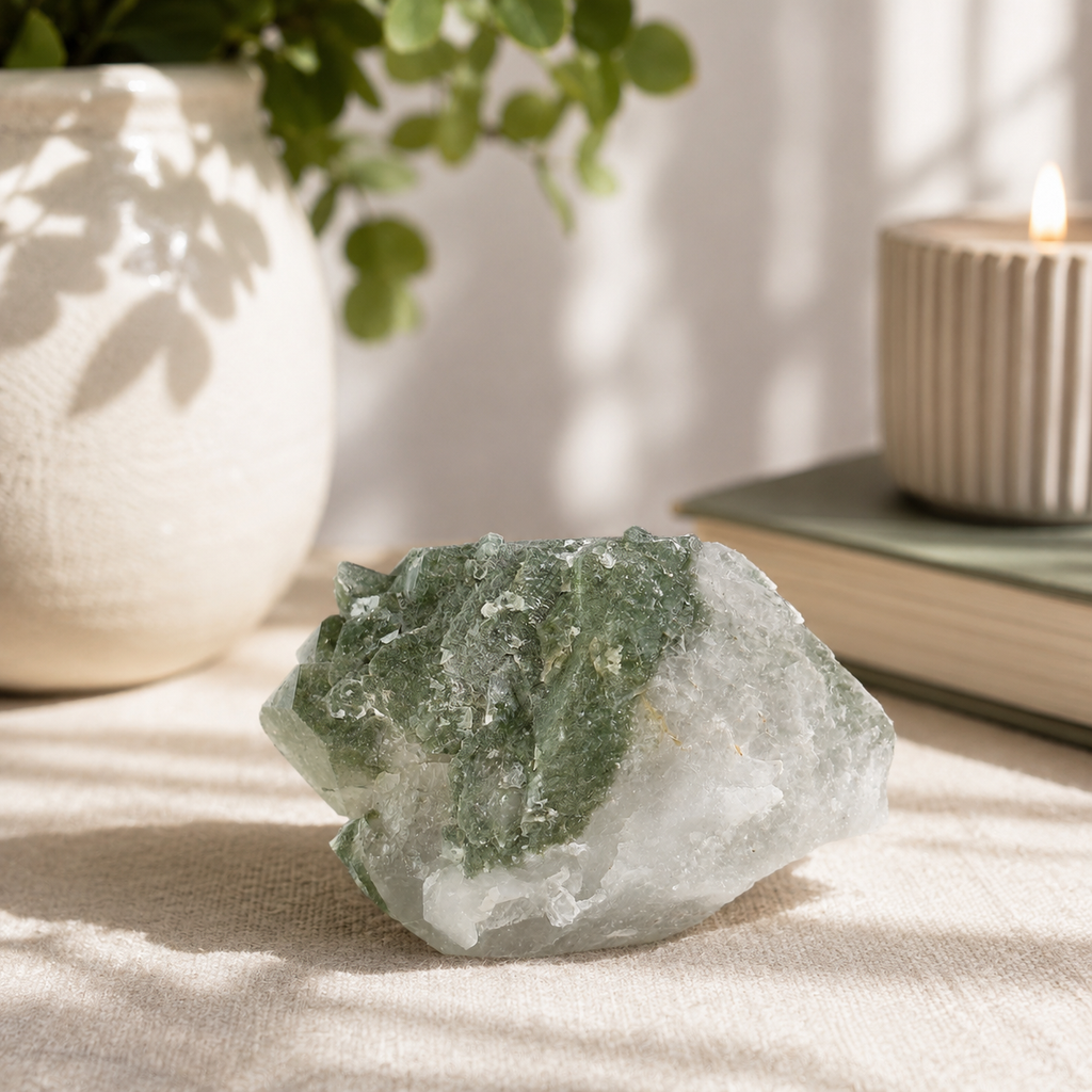 Chlorite Quartz Crystal Specimen from Pakistan