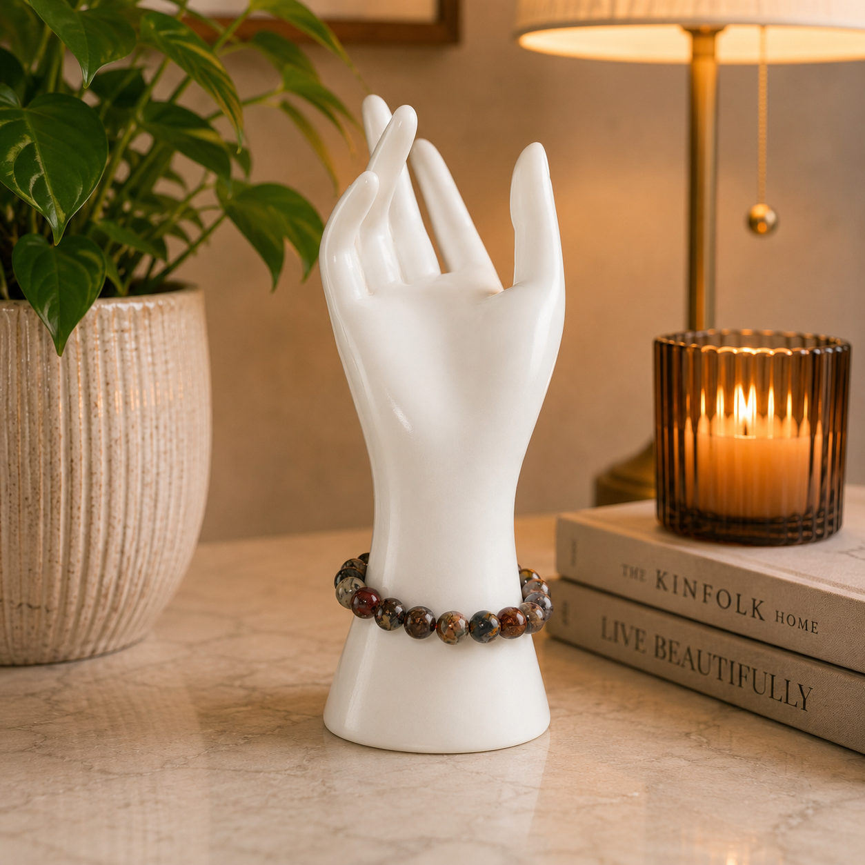 Pietersite 8mm Bracelet | Natural Storm Stone Crystal Beaded Bracelet