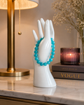 Amazonite Bracelet 10mm | Blue Green Crystal Jewelry | Calming & Communication Stone