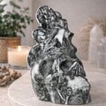 Large Jasper Fairy Skull Carving – 1634g Collector Crystal Sculpture