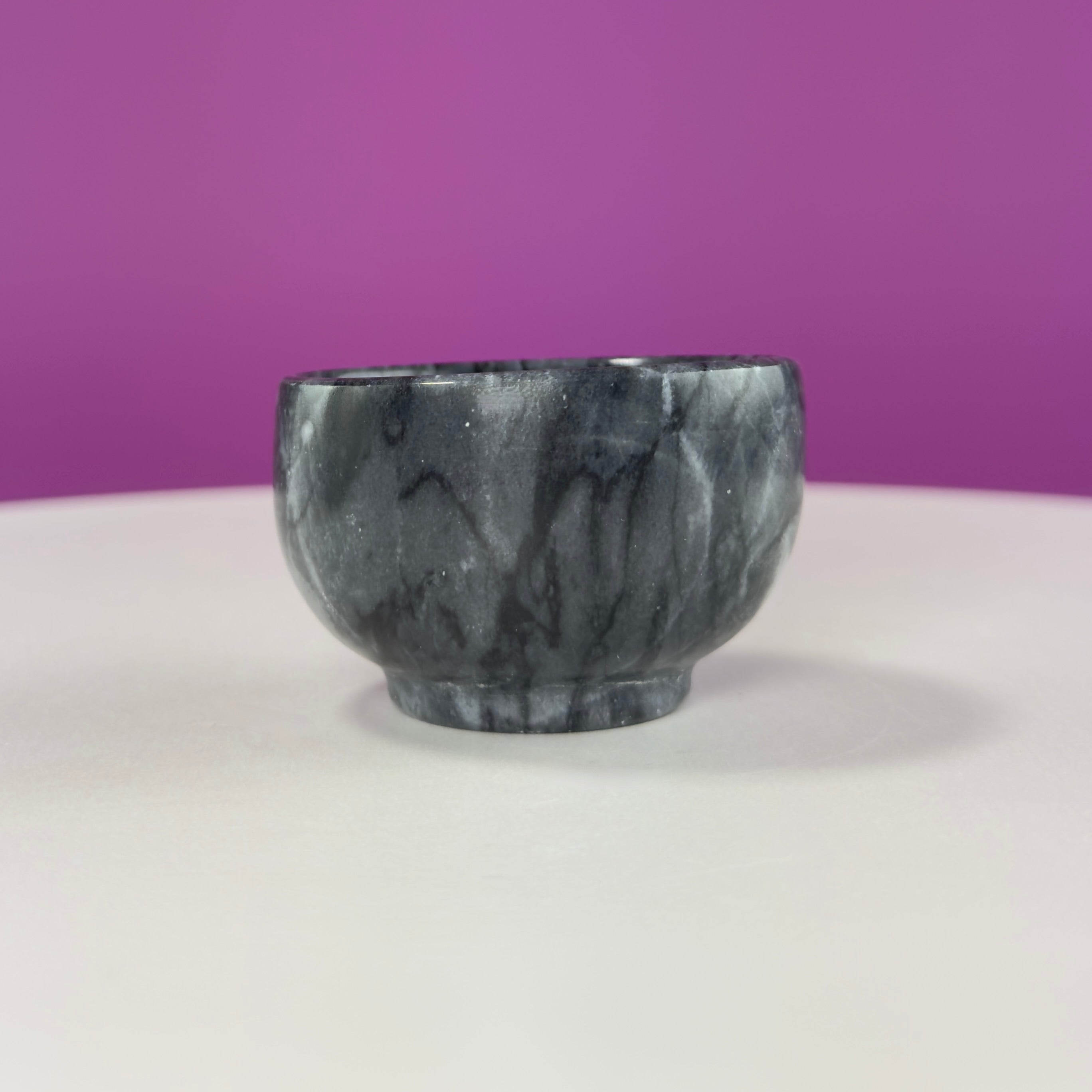 Black Zebra Stone Mini Offering Bowl for Crystals & Jewelry