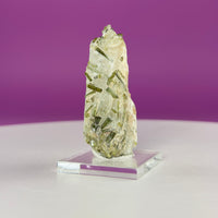 Green Tourmaline in Quartz | Tulga Mine Pakistan | Collector Mineral Specimen