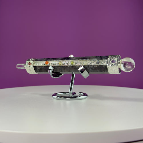 Amethyst Chakra Wand (Stand for Display Purpose Only)