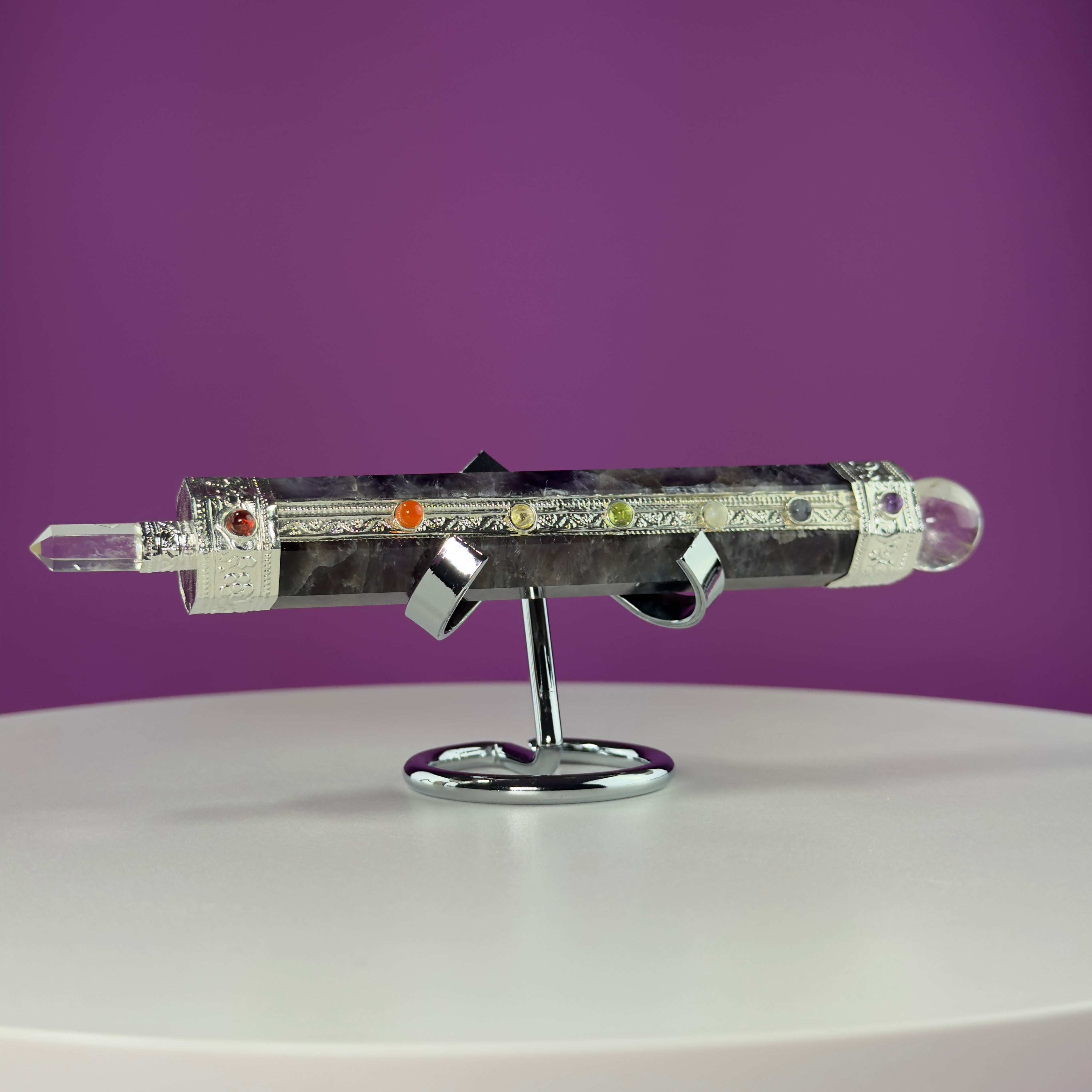 Amethyst Chakra Wand (Stand for Display Purpose Only)