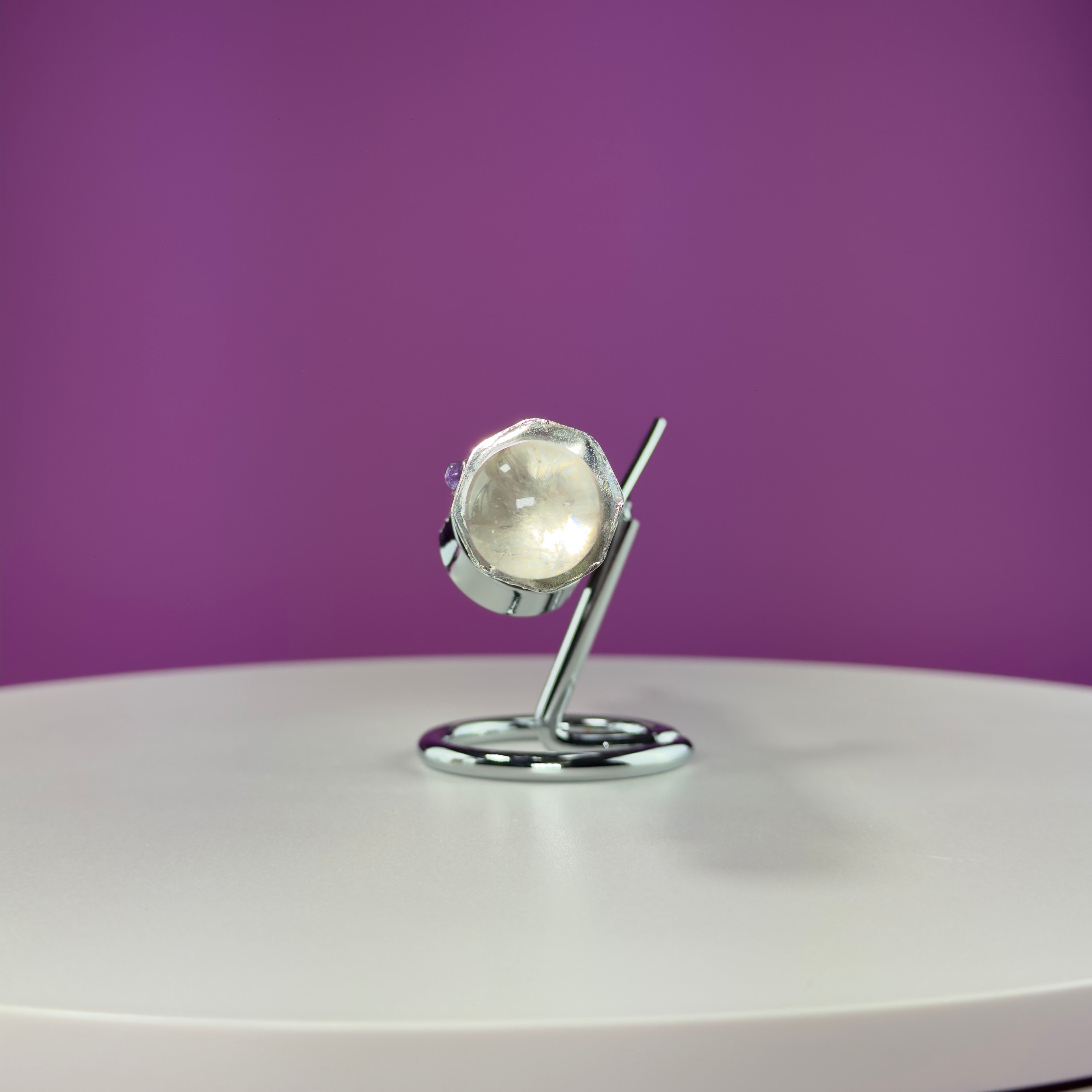 Amethyst Chakra Wand (Stand for Display Purpose Only)