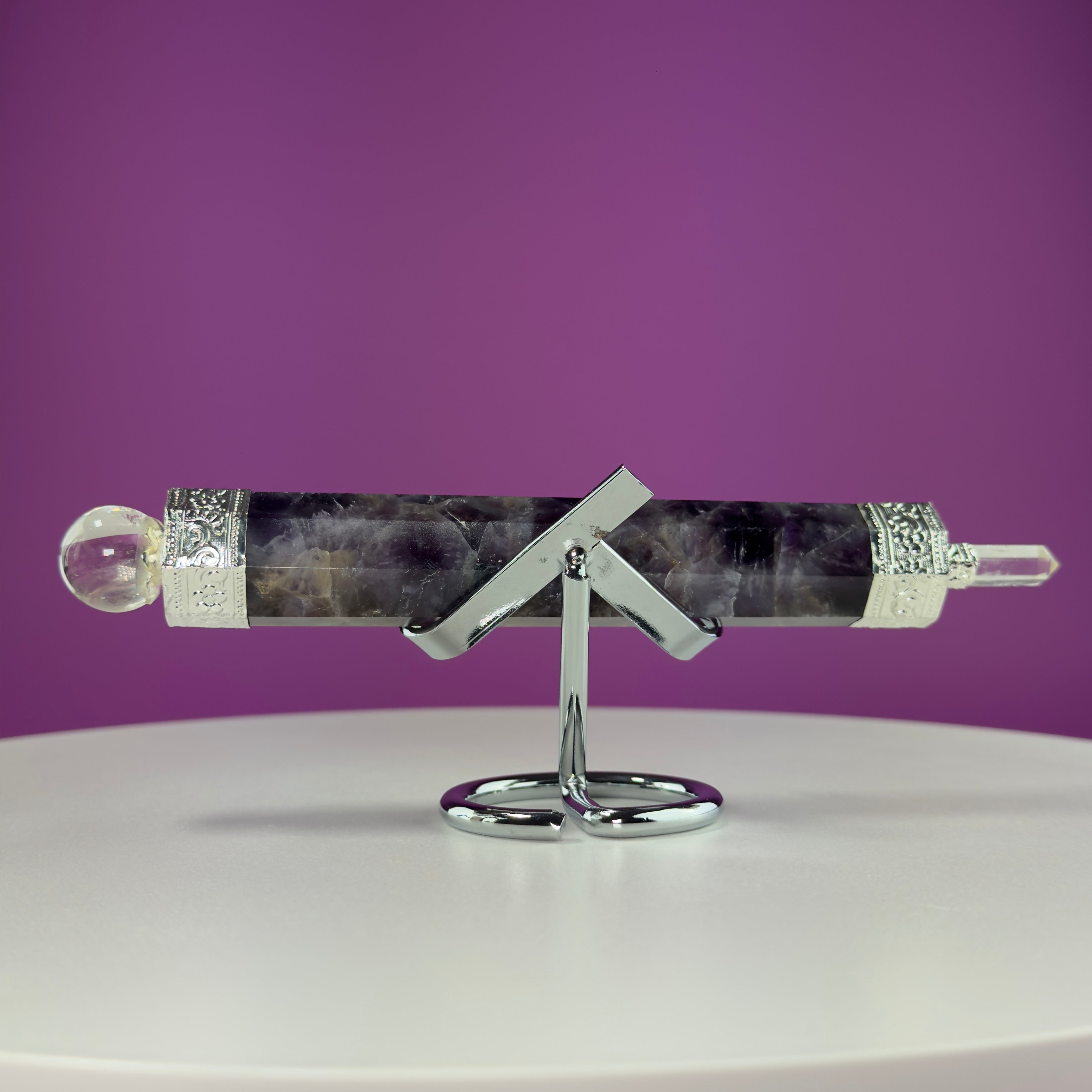 Amethyst Chakra Wand (Stand for Display Purpose Only)