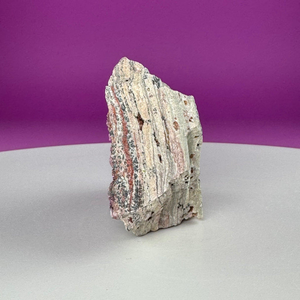 Cobalt Calcite with Malachite Specimen – Natural Pink Druzy Crystal Cluster