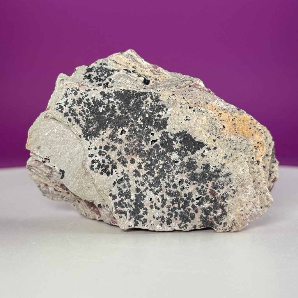 Cobalt Calcite with Malachite Specimen – Natural Pink Druzy Crystal Cluster
