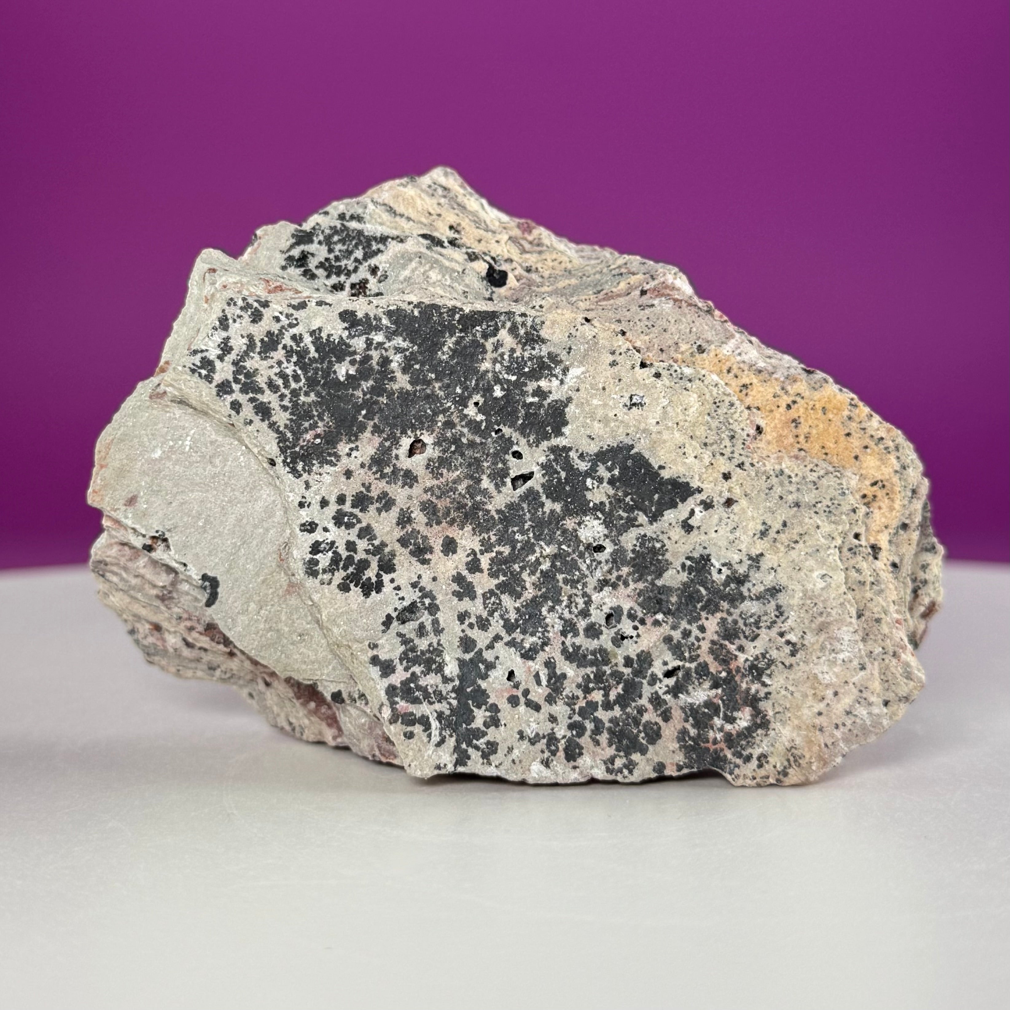 Cobalt Calcite with Malachite Specimen – Natural Pink Druzy Crystal Cluster