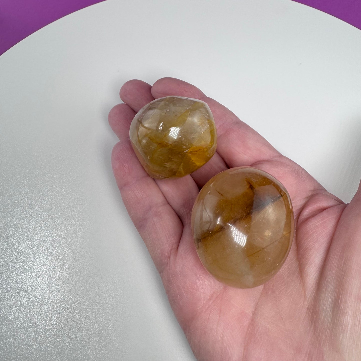 Golden Healer Palm Stones