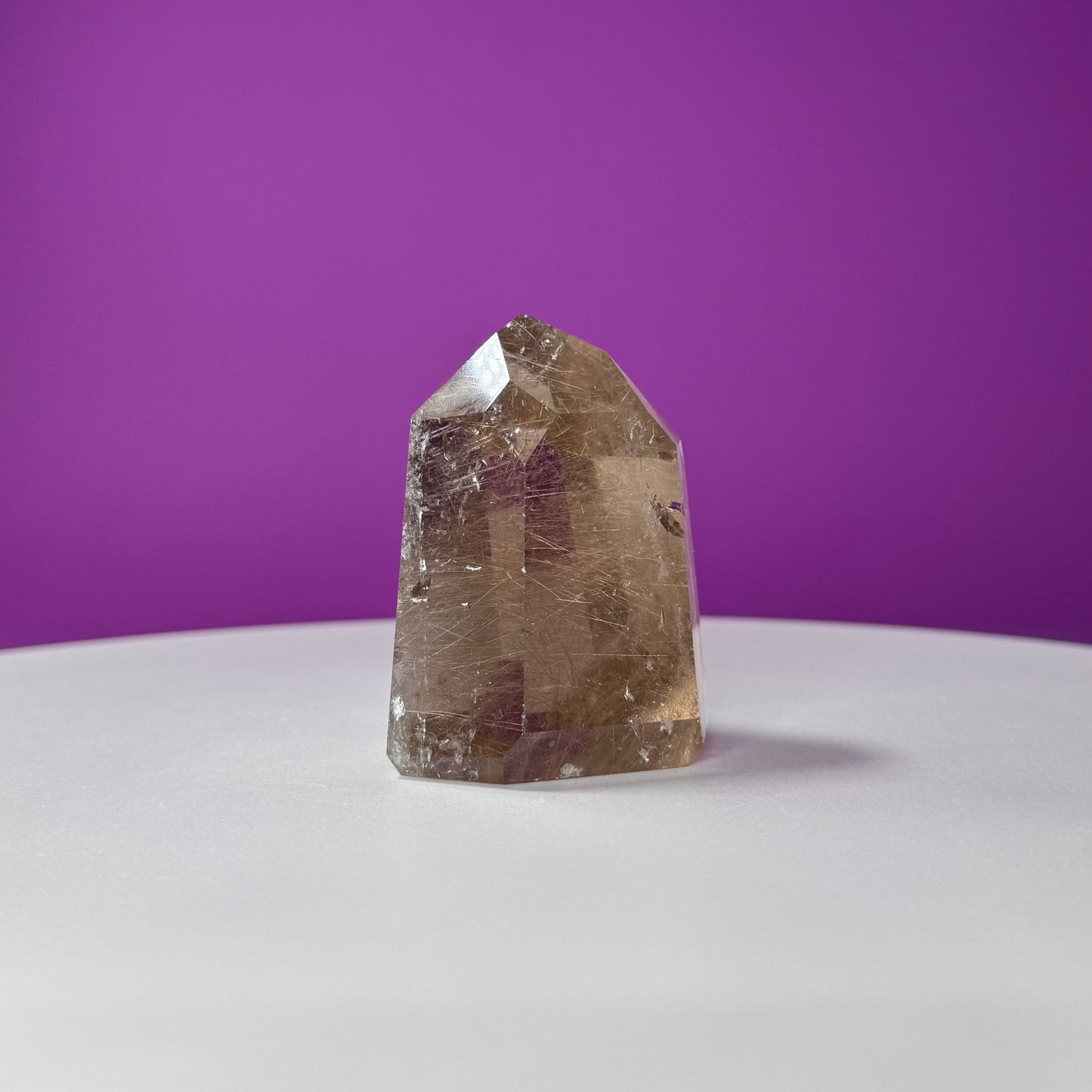 Gold Rutile Quartz Point (Brazil)