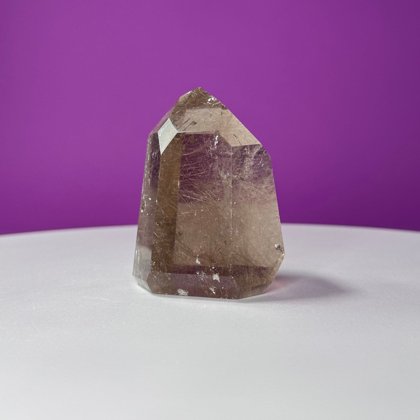 Gold Rutile Quartz Point (Brazil)