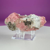 Rhodochrosite with Pyrite Specimen – Wutong Mine, China