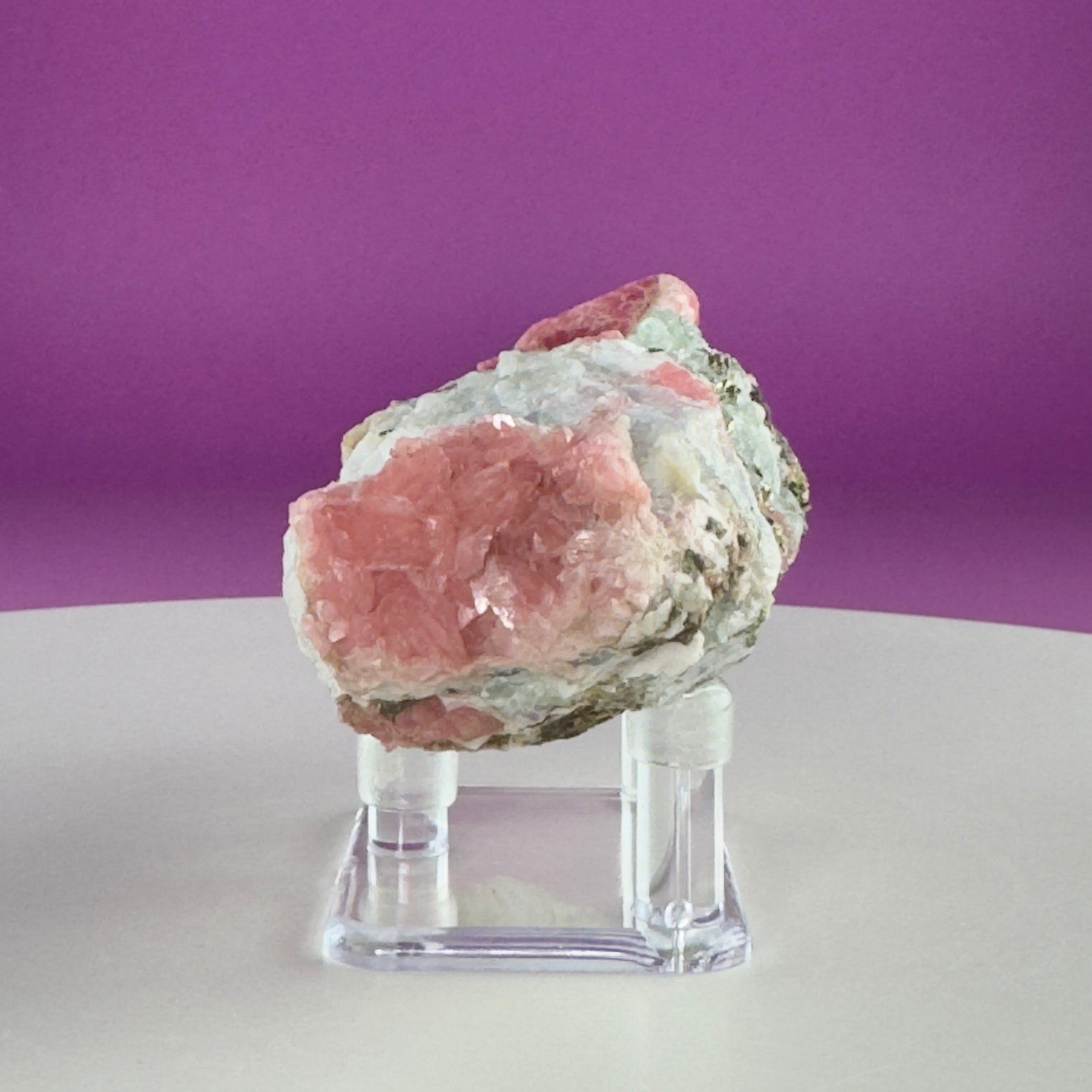 Rhodochrosite with Pyrite Specimen – Wutong Mine, China