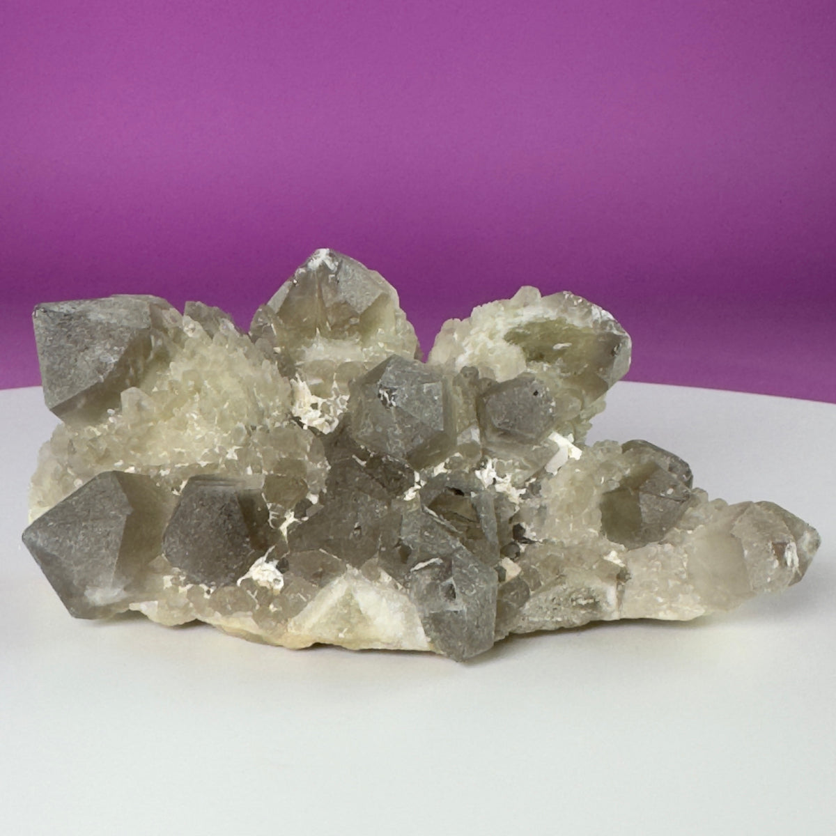 Pineapple Quartz Cluster – Natural Smoky Quartz Specimen