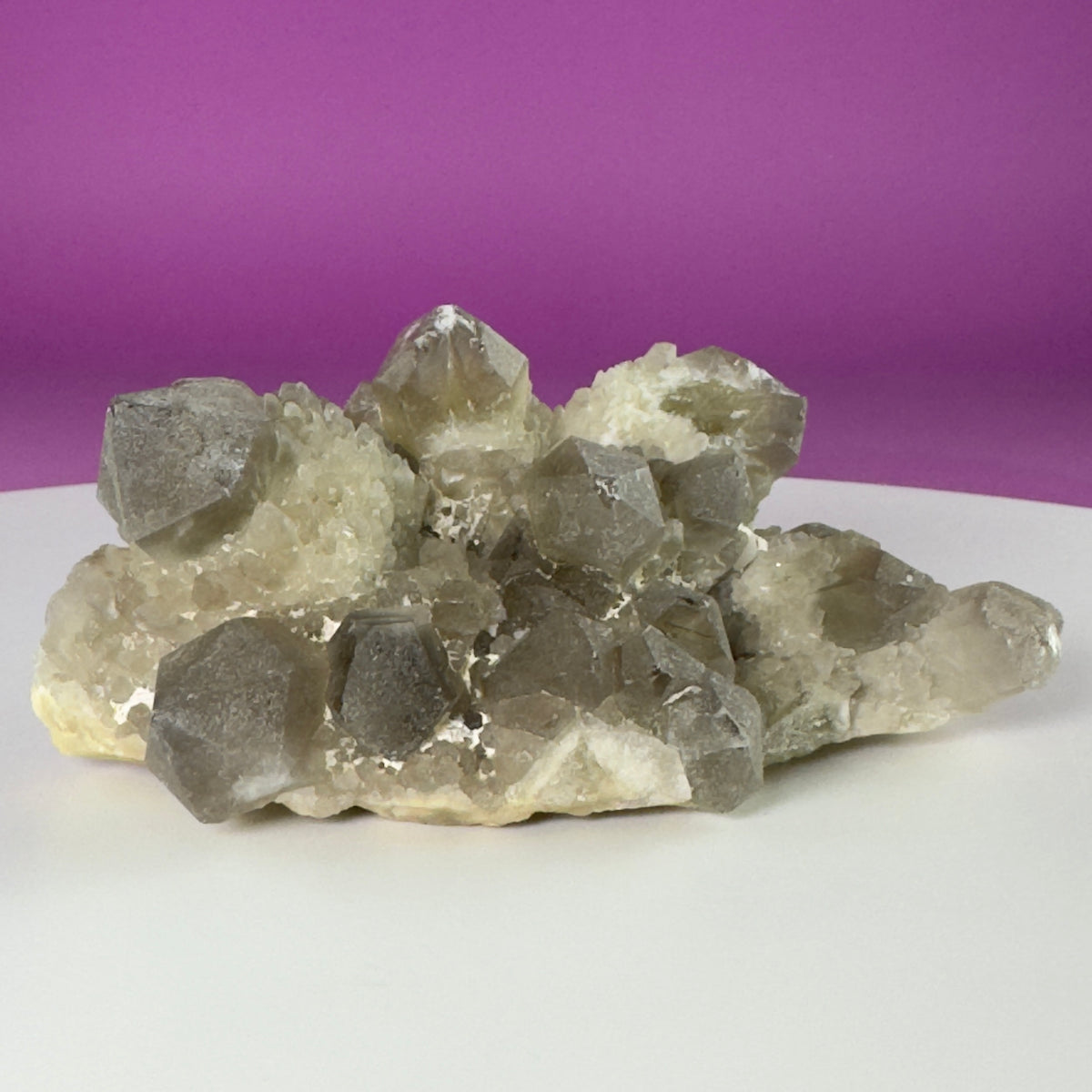 Pineapple Quartz Cluster – Natural Smoky Quartz Specimen