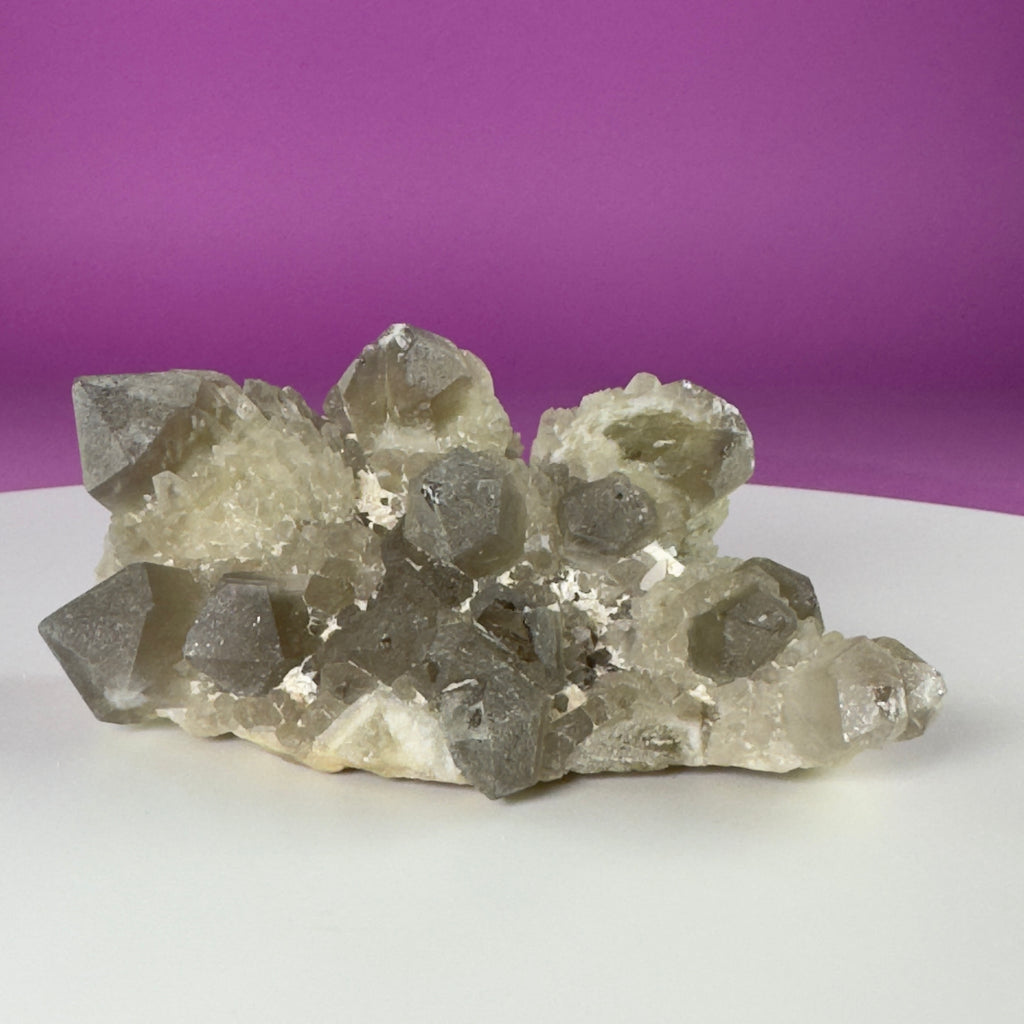 Pineapple Quartz Cluster – Natural Smoky Quartz Specimen
