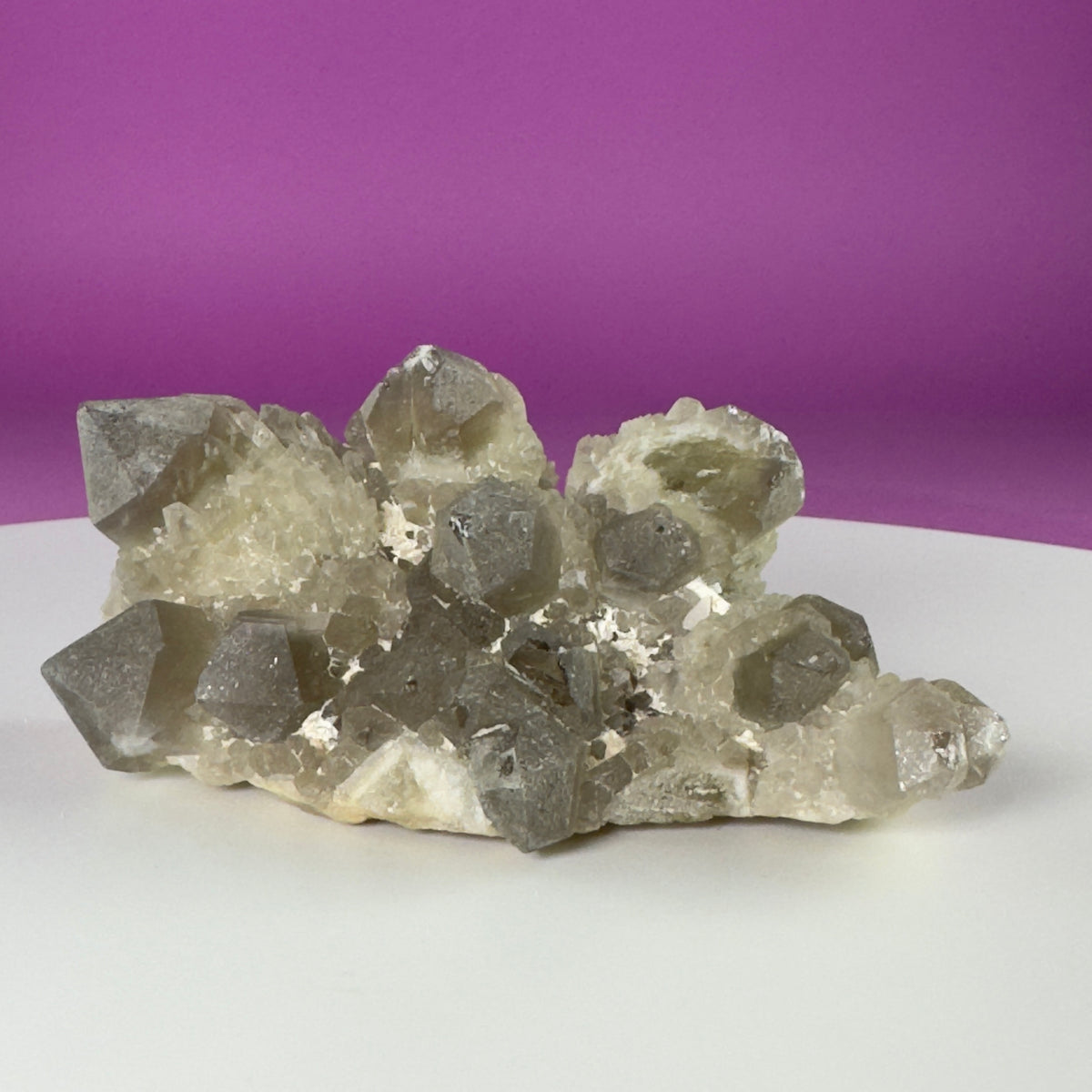 Pineapple Quartz Cluster – Natural Smoky Quartz Specimen