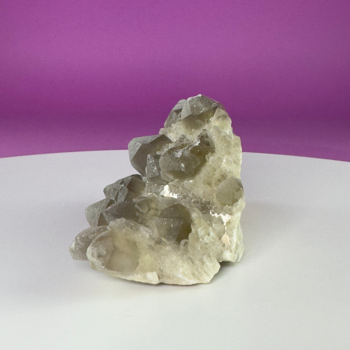 Pineapple Quartz Cluster – Natural Smoky Quartz Specimen
