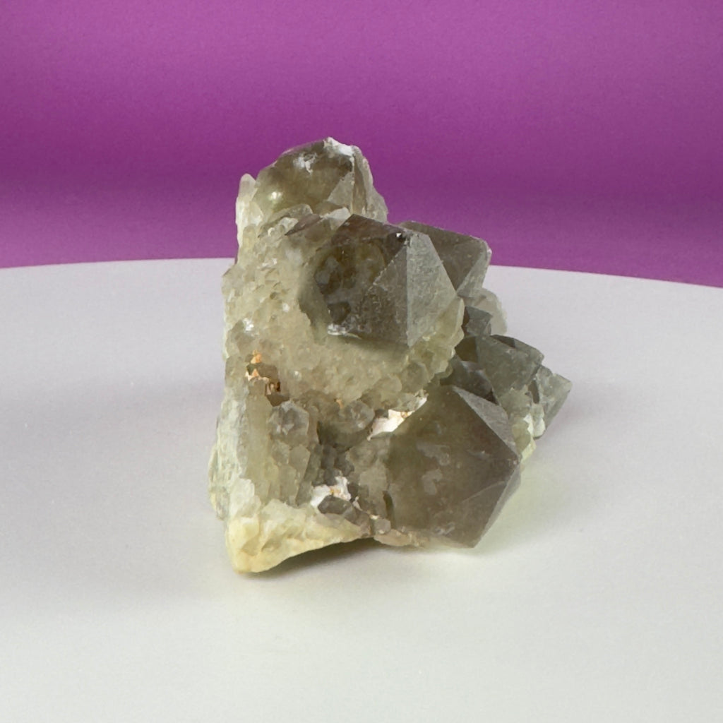Pineapple Quartz Cluster – Natural Smoky Quartz Specimen