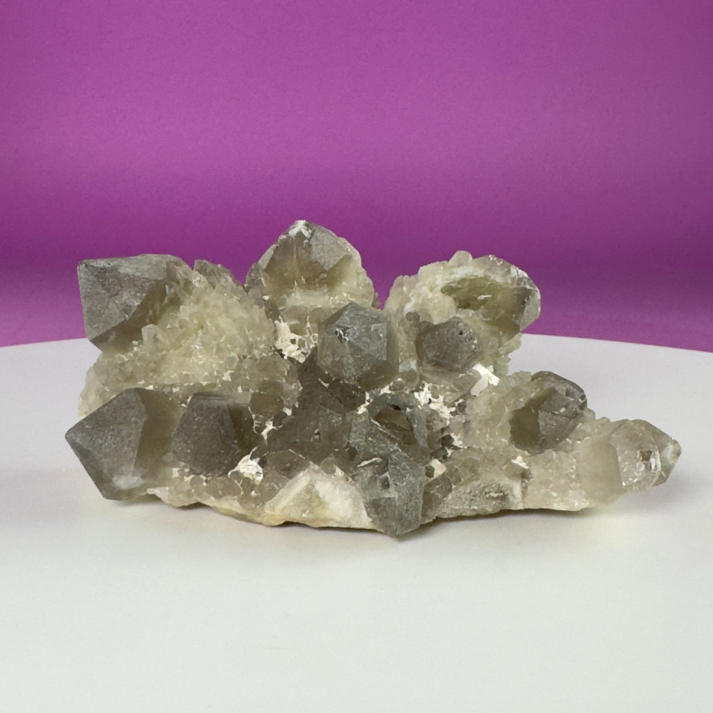 Pineapple Quartz Cluster – Natural Smoky Quartz Specimen