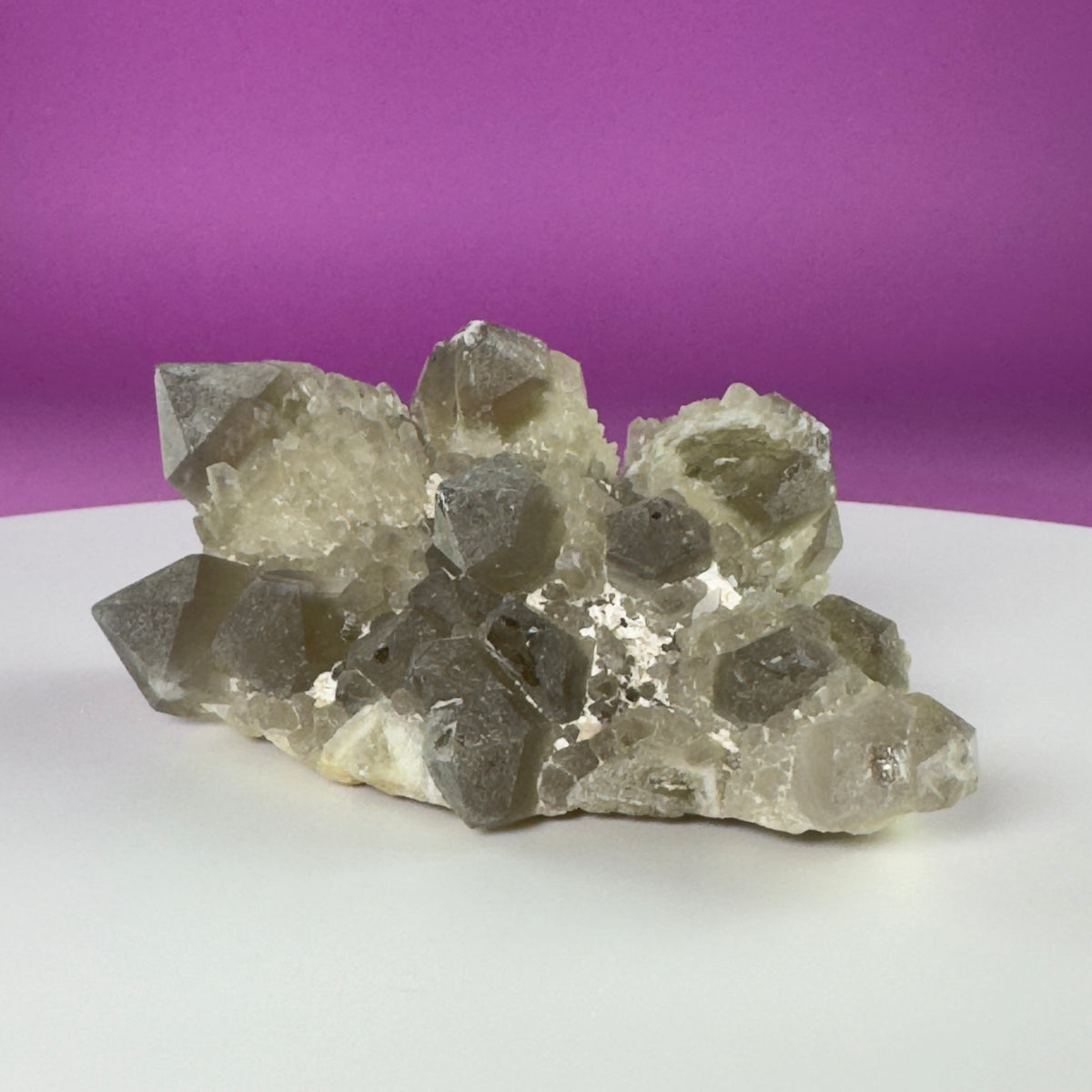 Pineapple Quartz Cluster – Natural Smoky Quartz Specimen