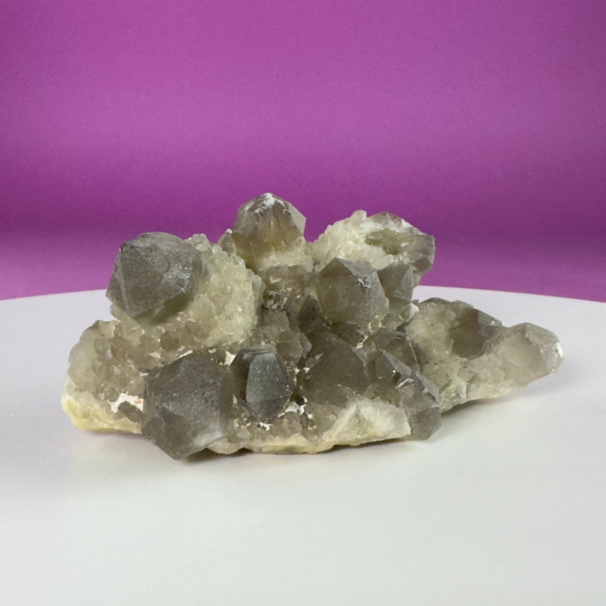 Pineapple Quartz Cluster – Natural Smoky Quartz Specimen