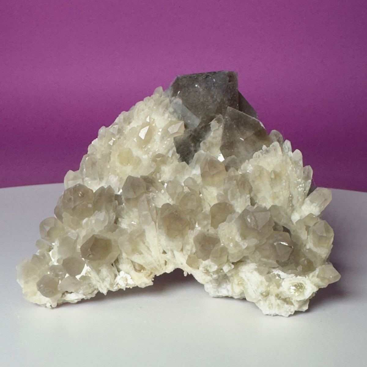 Pineapple Quartz Cluster – Smoky Quartz Misfit Crystal